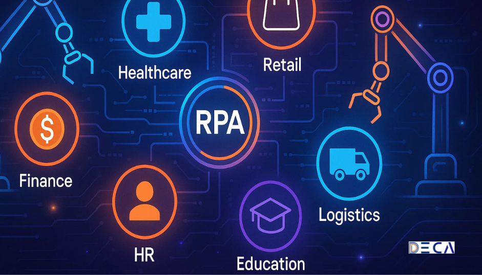 Industries benefiting from RPA in 2025